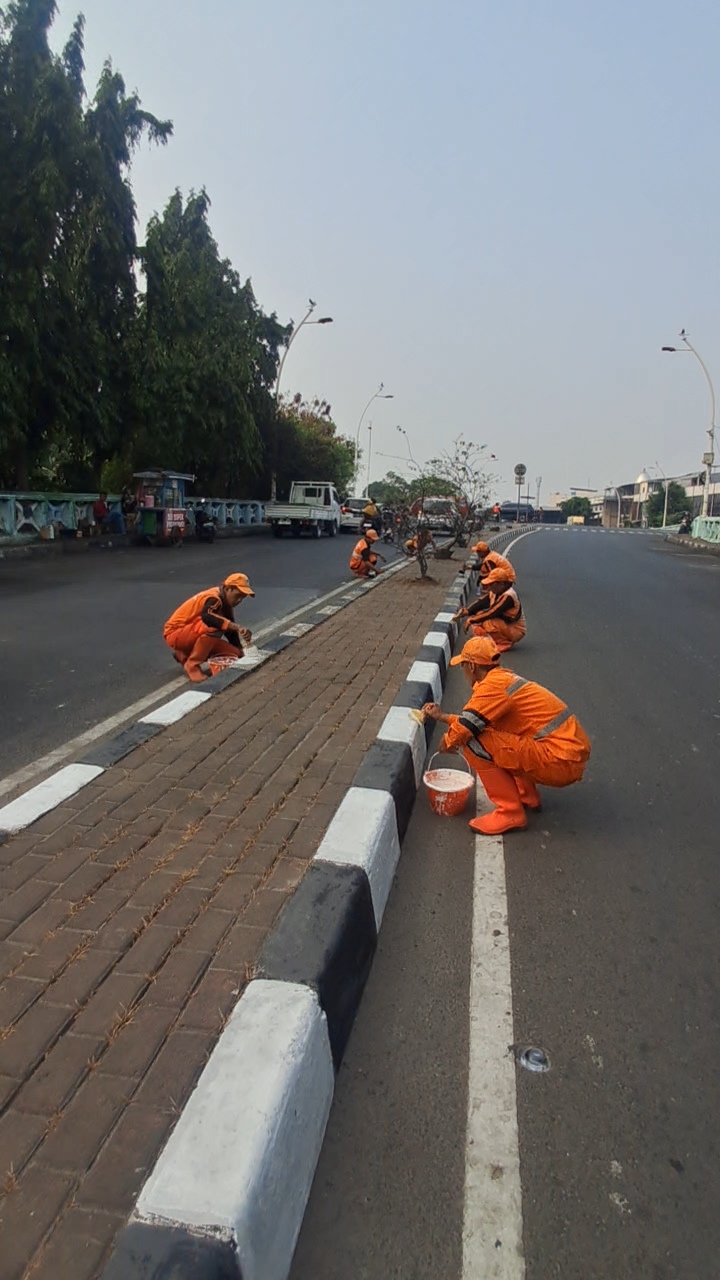 Pengecatan Kanstin di Jl.Kapuk Raya Kelurahan Kapuk Muara 1