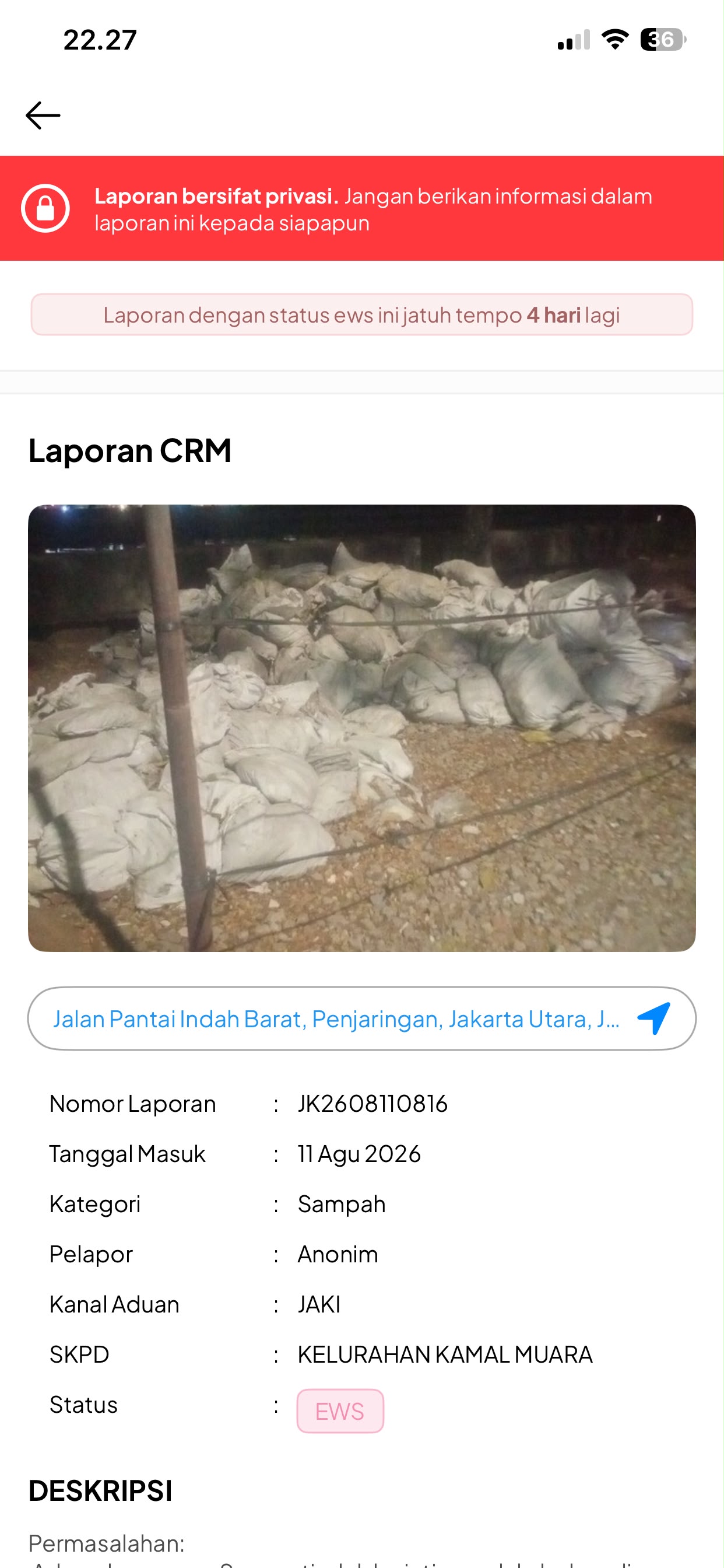 Respons Cepat Laporan Warga, PPSU Kamal Muara Gelar Kerja Bakti Bersihkan Lingkungan di Kawasan Toho 3