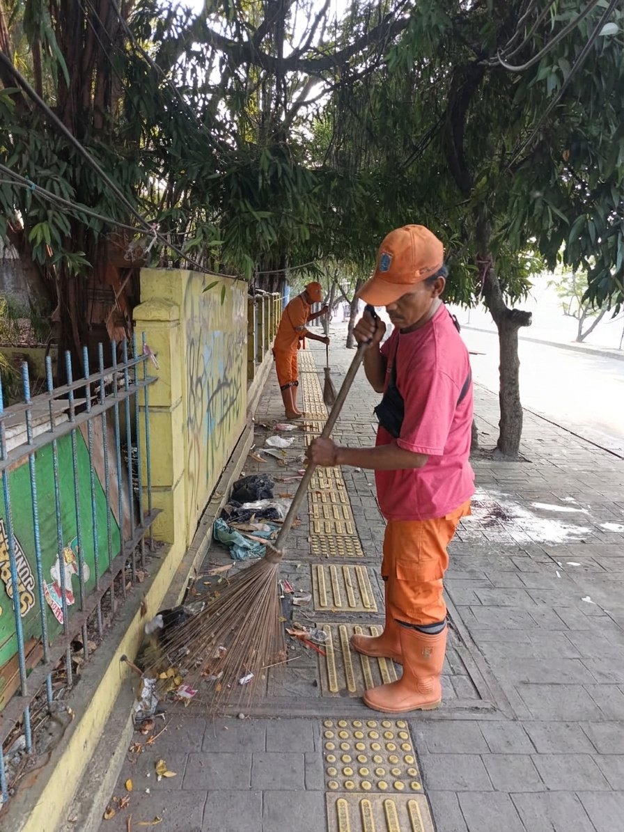 PPSU Kamal Muara Perkuat Kebersihan Lingkungan, Kerja Bakti Sisir Sampah di RW 01 3