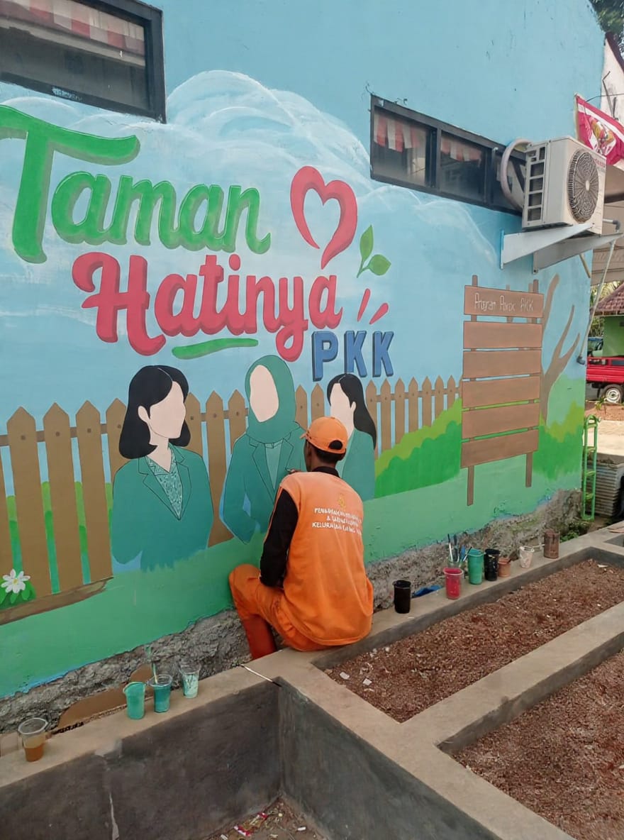 PPSU Kamal Muara Perindah Taman Hatinya PKK Melalui Kreativitas Mural 1
