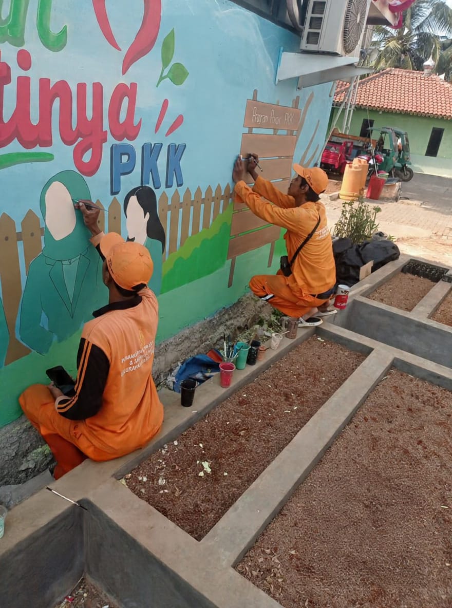 PPSU Kamal Muara Perindah Taman Hatinya PKK Melalui Kreativitas Mural 4