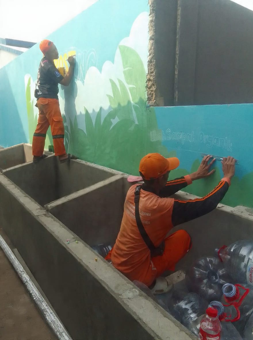 PPSU Kamal Muara Percantik Lingkungan dengan Mural Edukasi “Sampah Pilah dan Komposting” 2