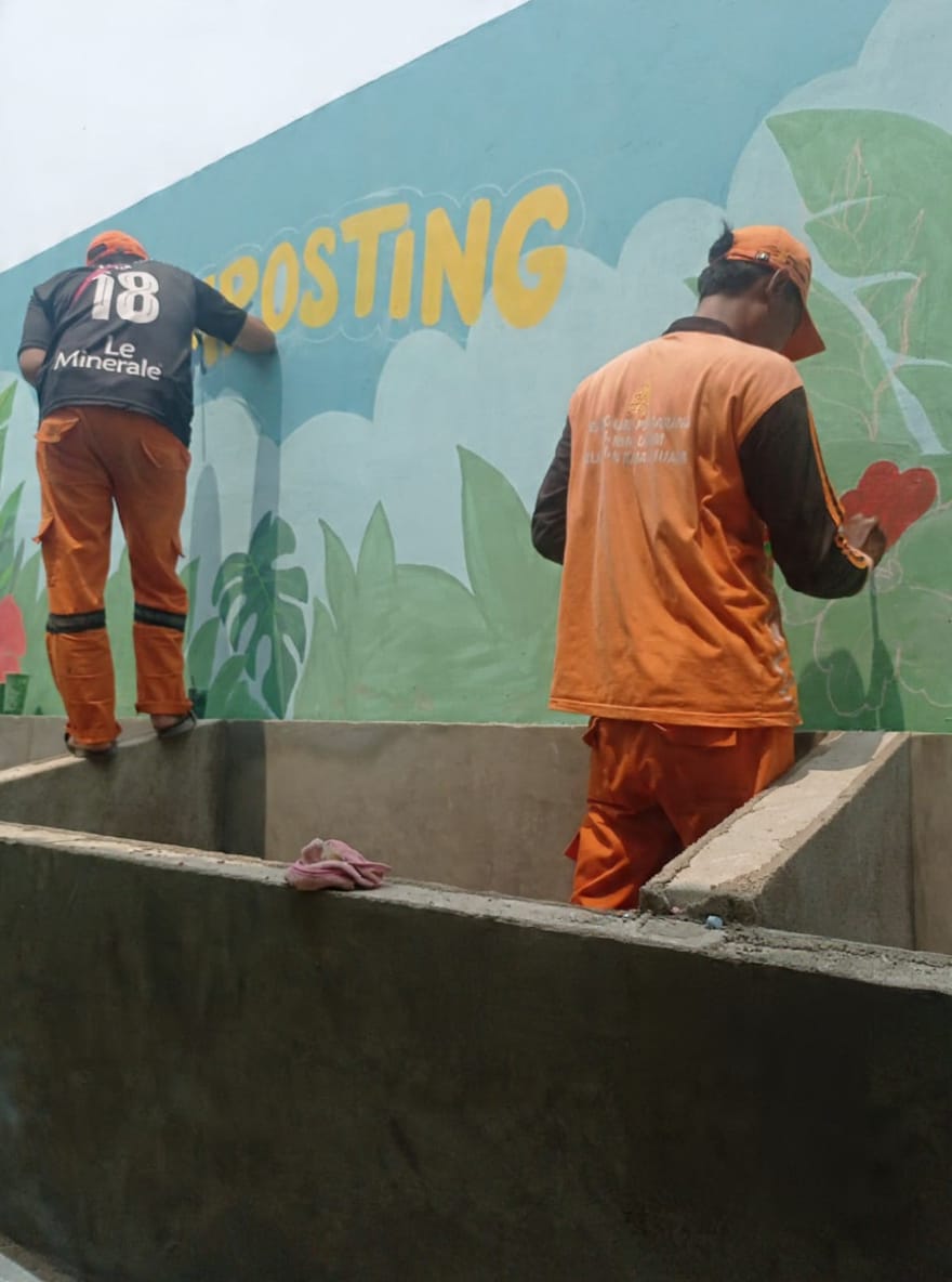 PPSU Kamal Muara Percantik Lingkungan dengan Mural Edukasi “Sampah Pilah dan Komposting” 4