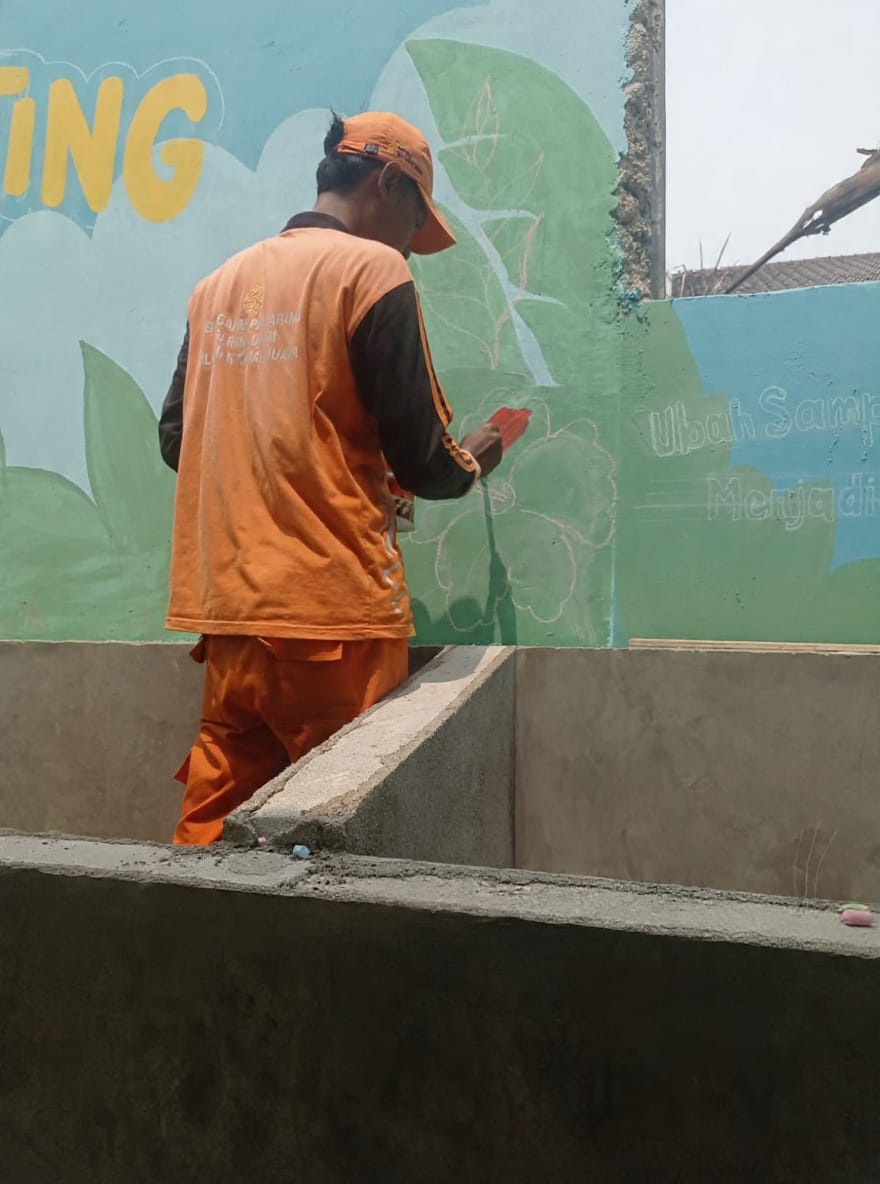 PPSU Kamal Muara Percantik Lingkungan dengan Mural Edukasi “Sampah Pilah dan Komposting” 3
