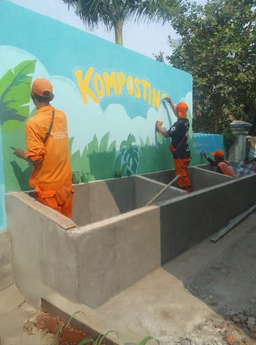 PPSU Kamal Muara Percantik Lingkungan dengan Mural Edukasi “Sampah Pilah dan Komposting” 6