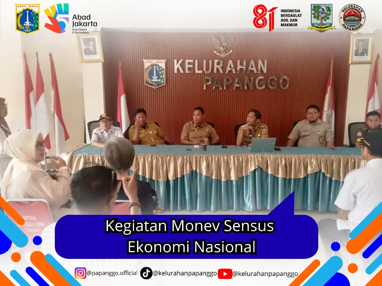 Kelurahan Papanggo Gelar Monitoring dan Evaluasi Sensus Ekonomi Nasional 6
