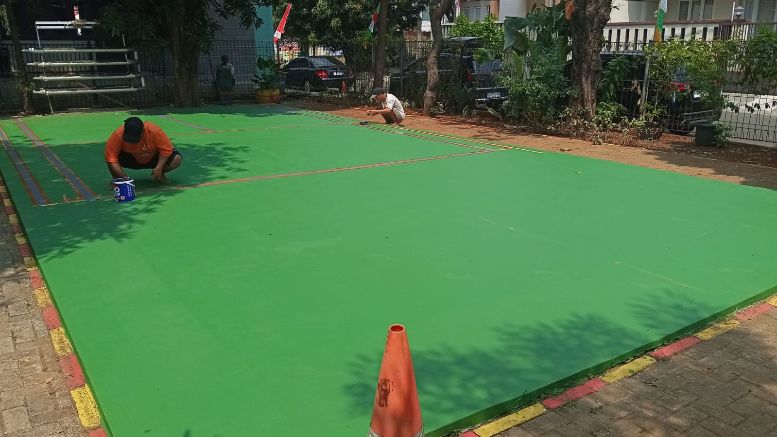 Kerja bakti pengelola RPTRA 1