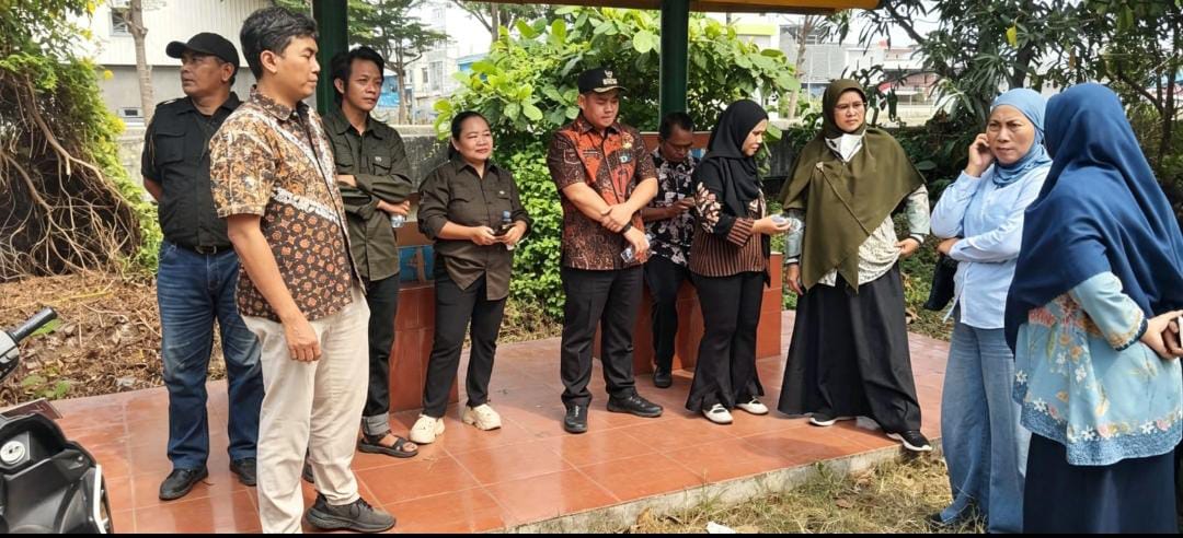 Peninjauan lokasi penataan taman jalur hijau dan jogging track 2