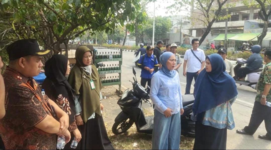 Peninjauan lokasi penataan taman jalur hijau dan jogging track 1