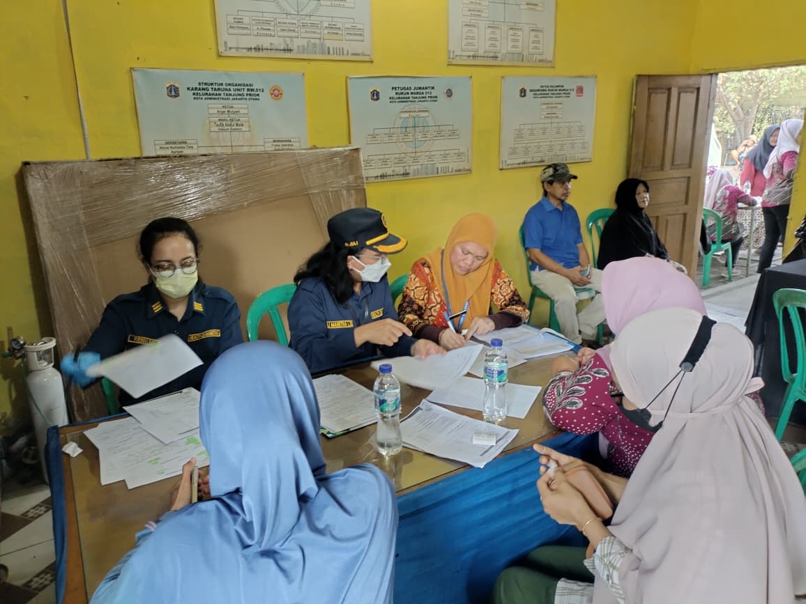 Kegiatan Pemeriksaan Tuberkulosis (TB) dan HIV oleh BBKK dan Pustu Kelurahan Tanjung Priok 3
