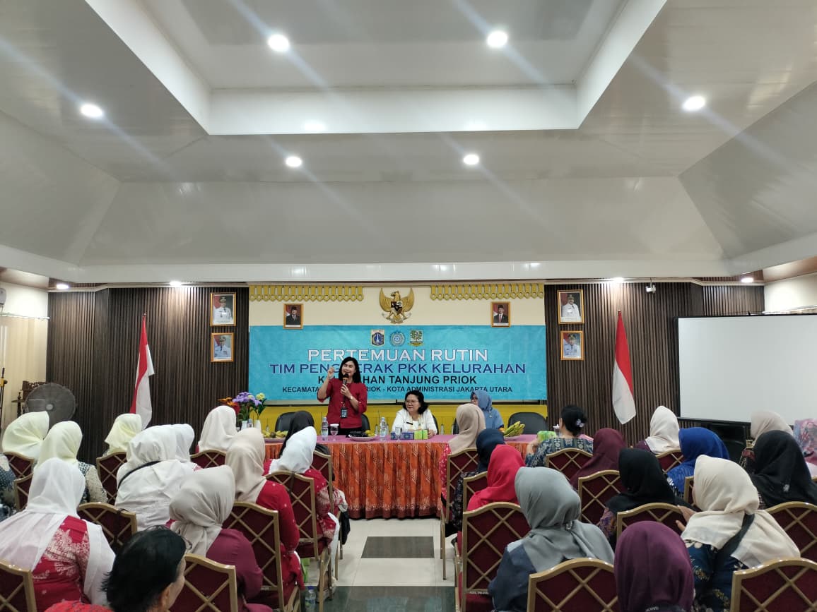 Pertemuan Rutin PKK dan Sosialisasi Keuangan Bersama Bank BNI di Kelurahan Tanjung Priok 4