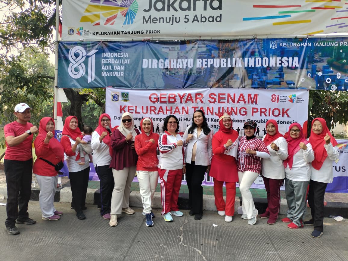 Gebyar Senam Merah Putih Kelurahan Tanjung Priok 1