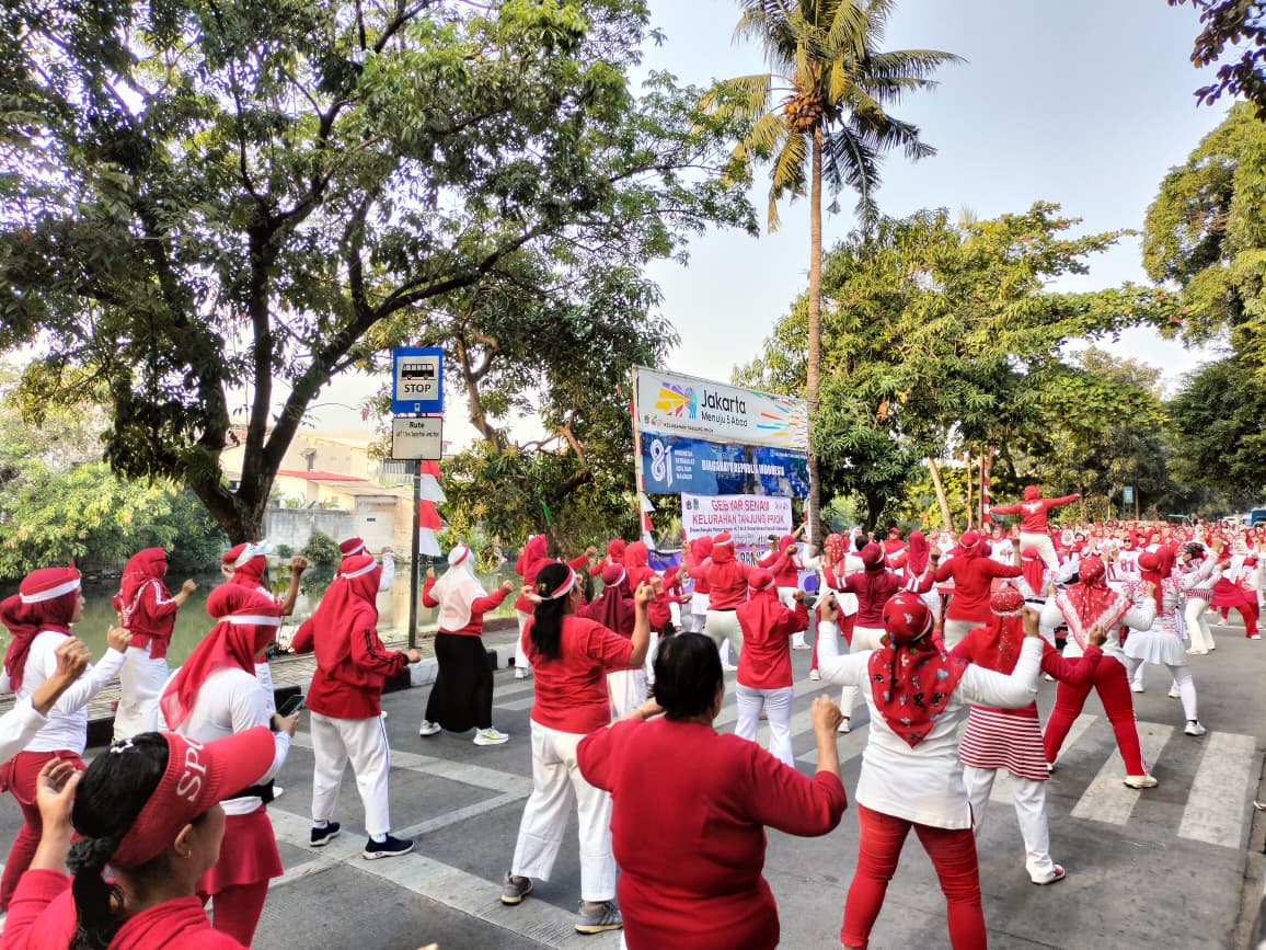 Gebyar Senam Merah Putih Kelurahan Tanjung Priok 3