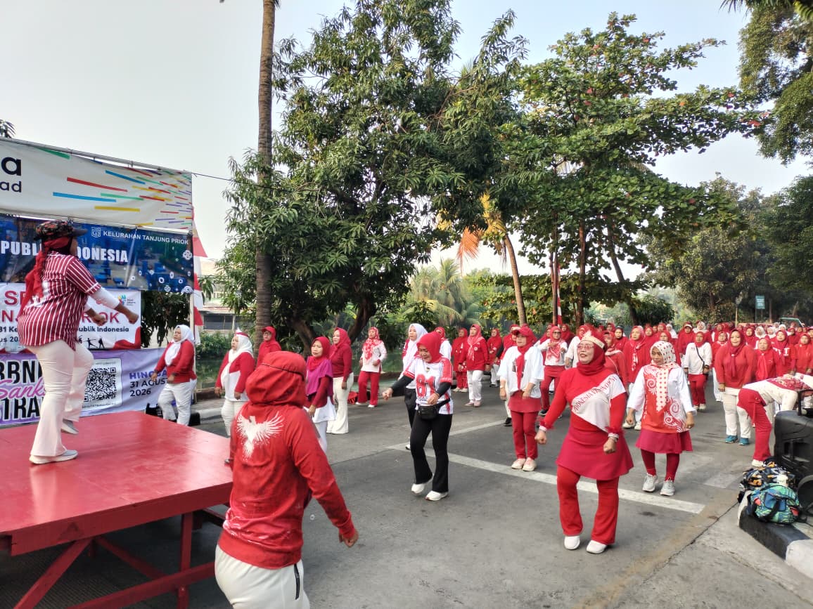 Gebyar Senam Merah Putih Kelurahan Tanjung Priok 4
