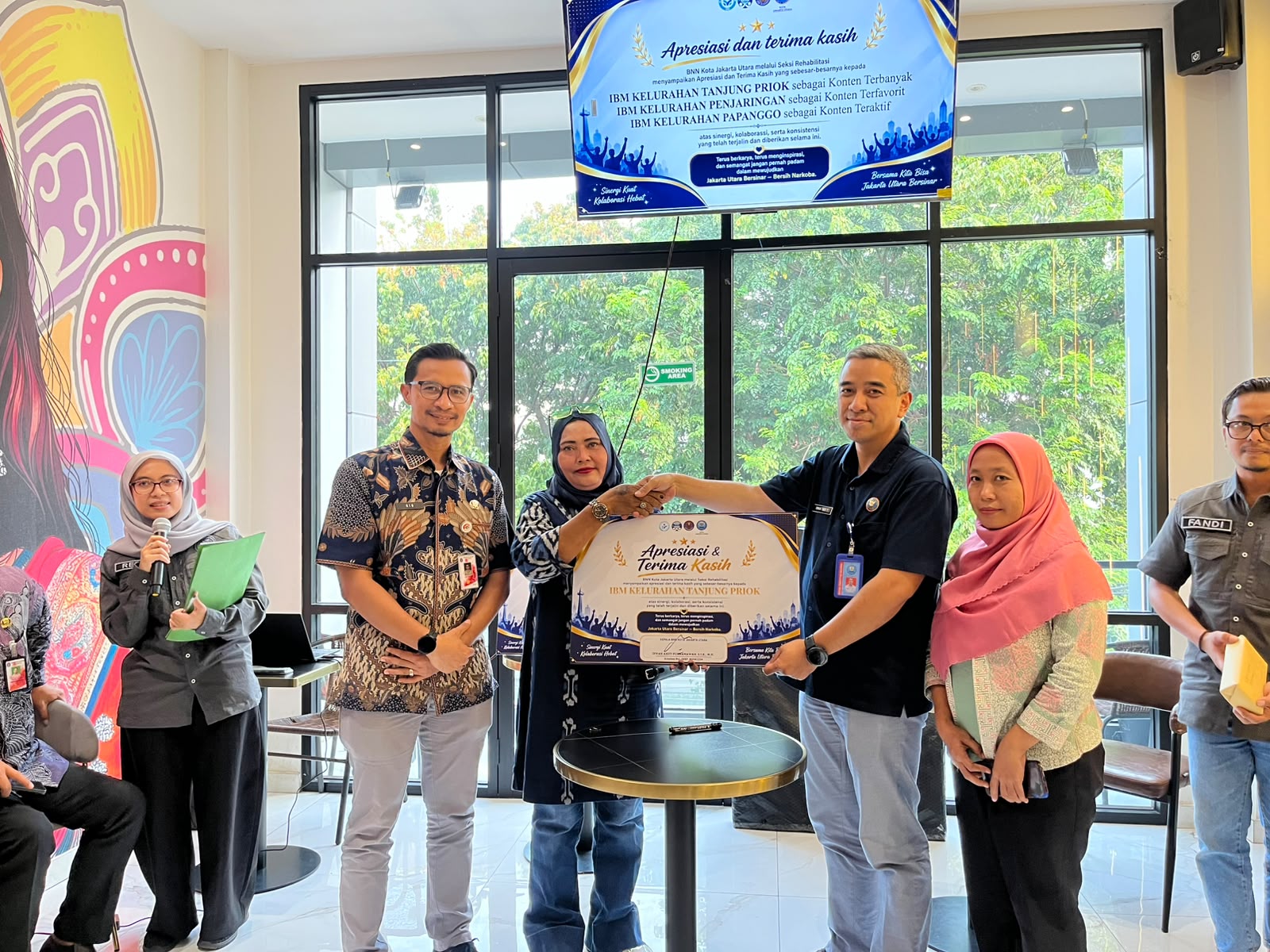 Menghadiri Kegiatan Koordinasi Program Rehabilitasi Berkelanjutan & Pemberiaan Apresiasi IBM Kelurahan Tanjung Priok 2