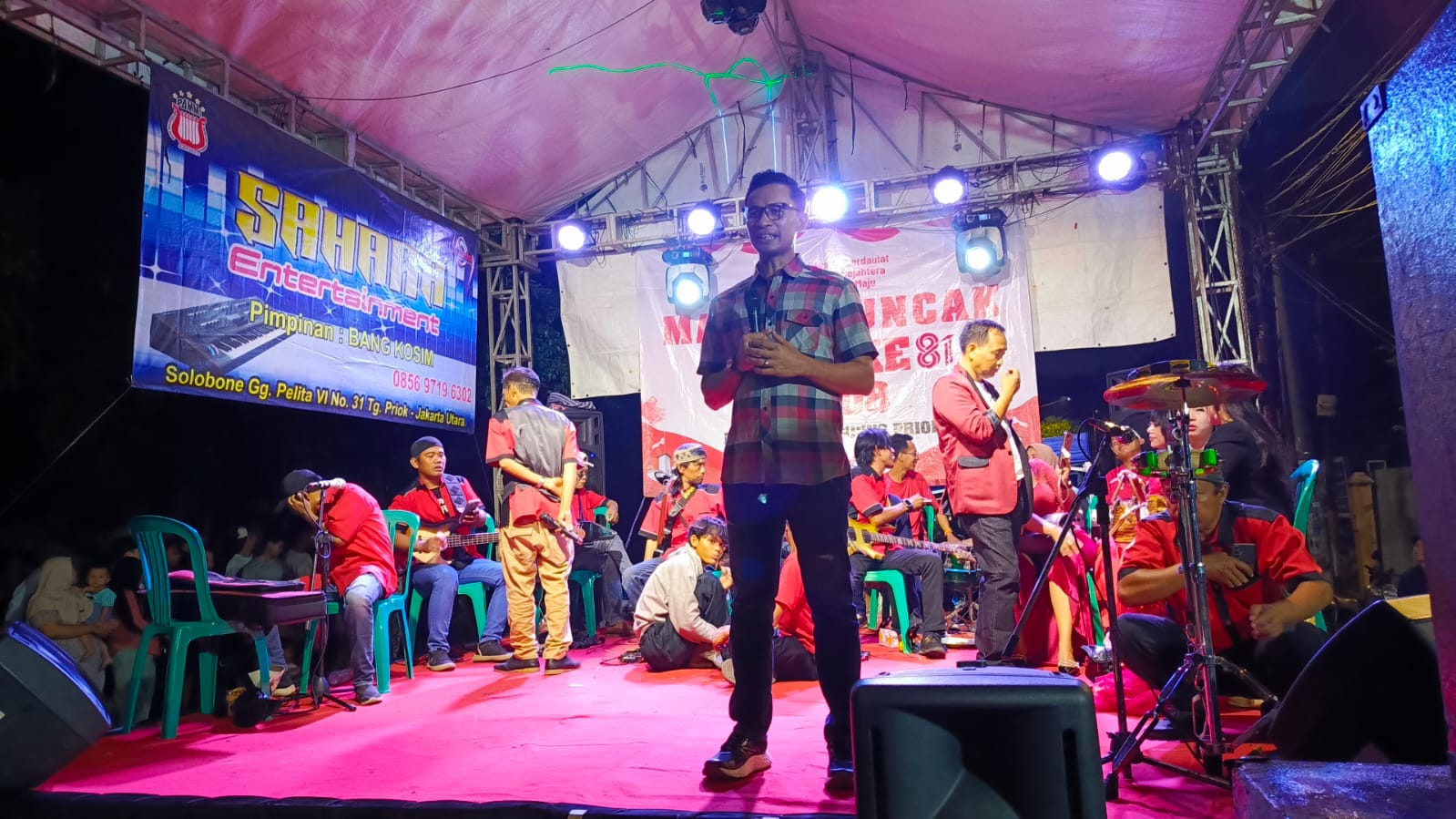 Menghadiri Acara Malam Puncak HUT RI Ke-81 RW.08 Kelurahan Tanjung Priok 1