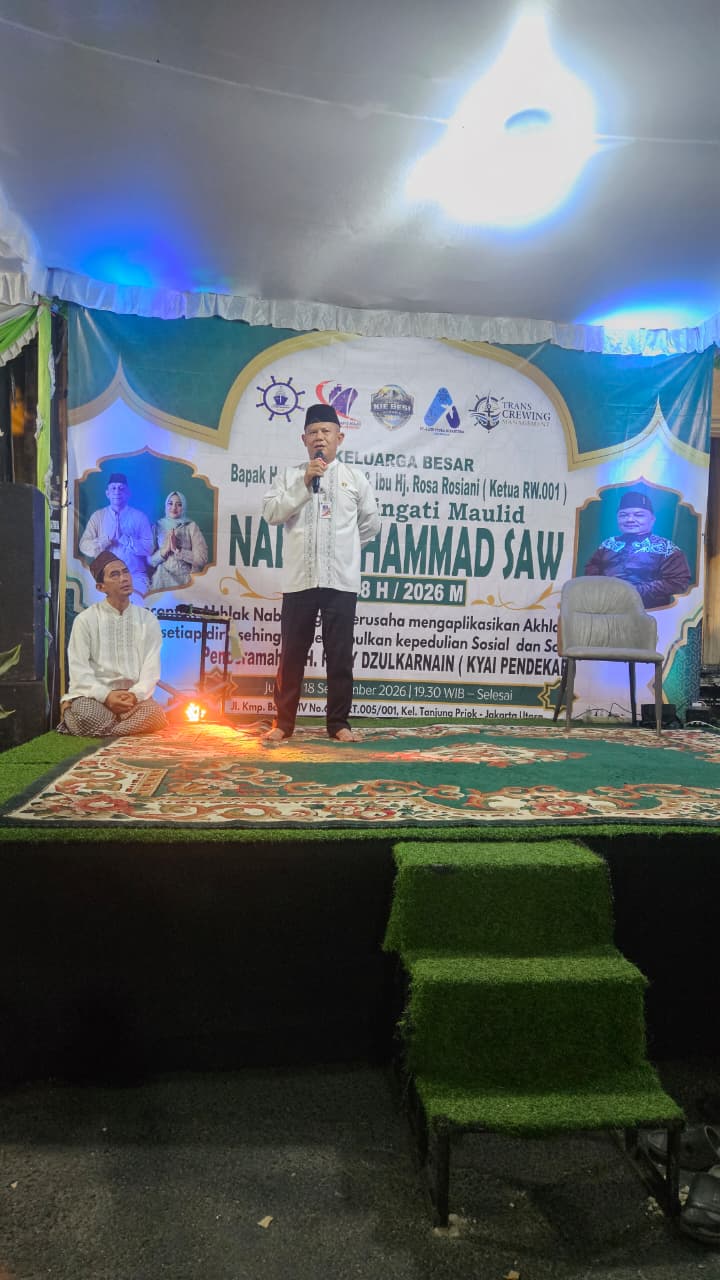 Menghadiri Maulid Nabi SAW 1448 H/ 2026 M di Wilayah RW.01 Kelurahan Tanjung Priok 1