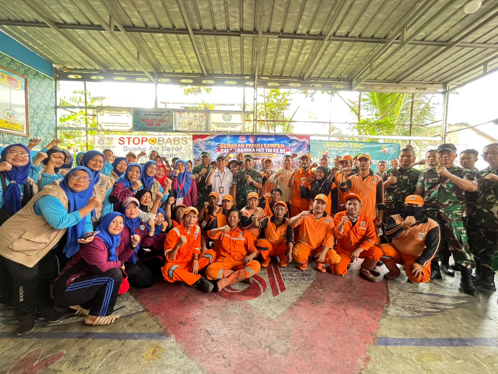 Gerakan Peduli Sampah dalam rangka HUT TNI Ke-81 1