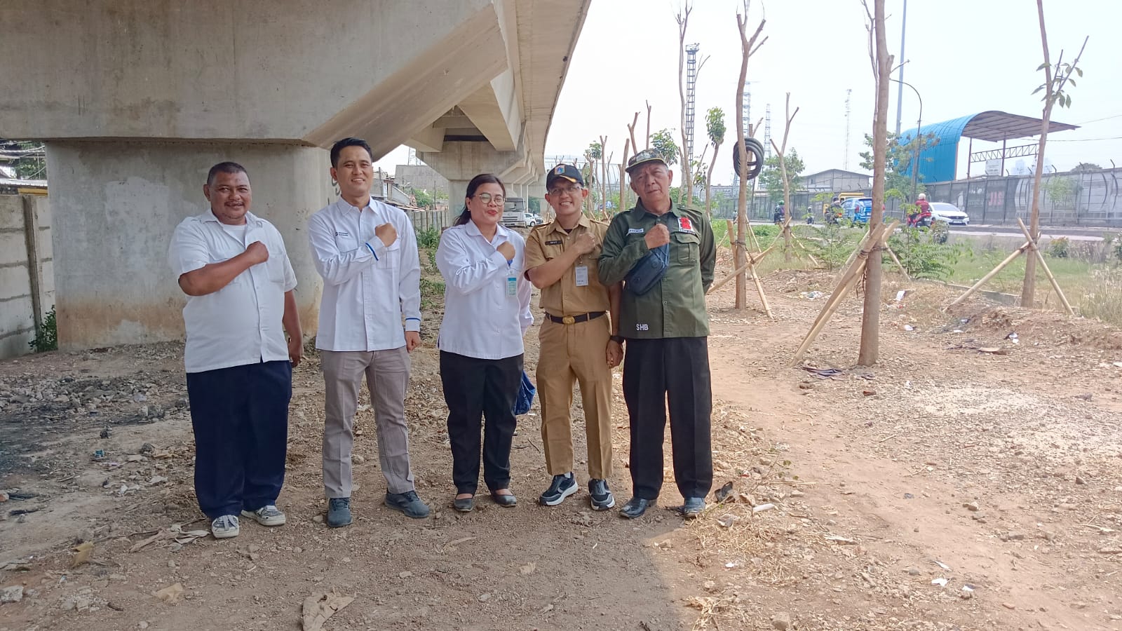 Pengecekan Lokasi Pendirian Posko Kampung Bersinar di Jl. Samudera Raya RW. 014 Kelurahan Tanjung Priok 1