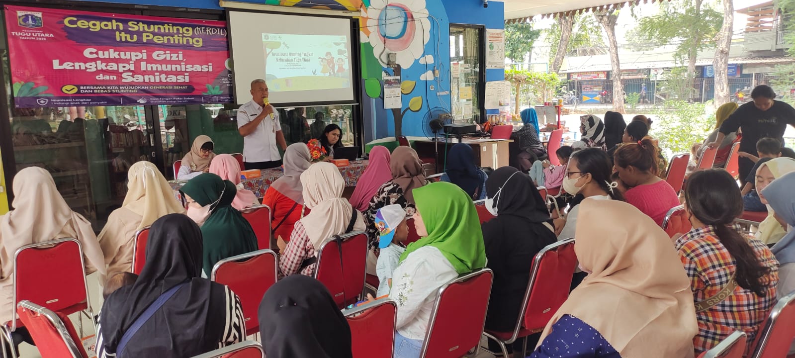 Giat Sosialisasi Stunting Tingkat Kelurahan Tugu Utara di Rptra Walang Baru 3