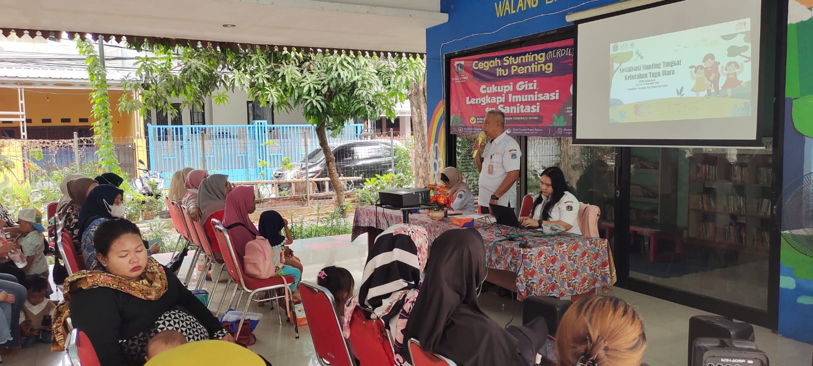 Giat Sosialisasi Stunting Tingkat Kelurahan Tugu Utara di Rptra Walang Baru 2