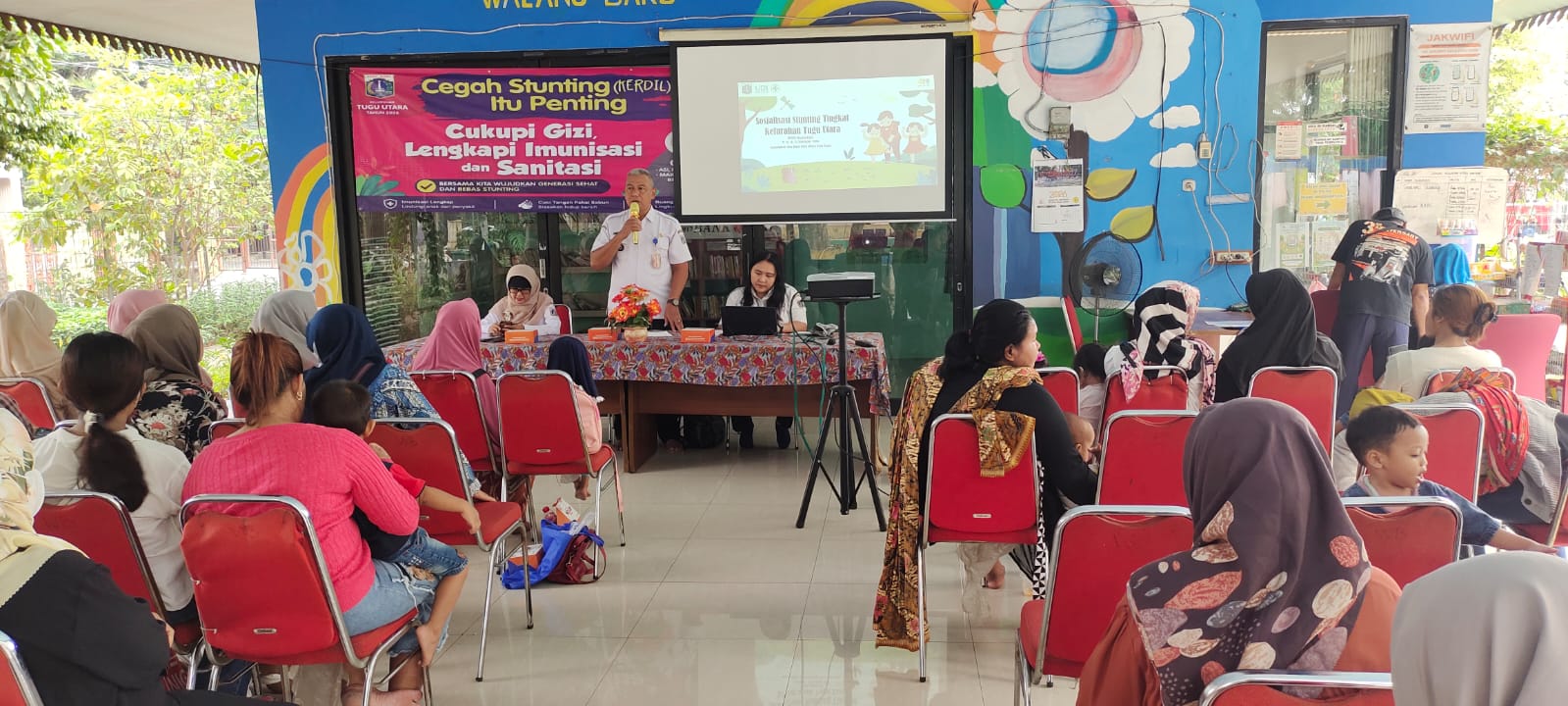 Giat Sosialisasi Stunting Tingkat Kelurahan Tugu Utara di Rptra Walang Baru 1