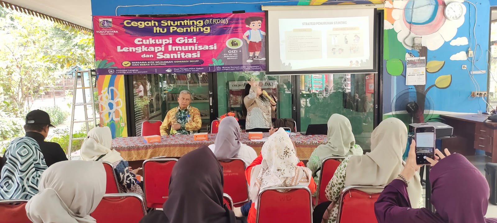 Giat Sosialisasi Stunting di Rptra Walang Baru Kelurahan Tugu Utara Kecamatan Koja 5