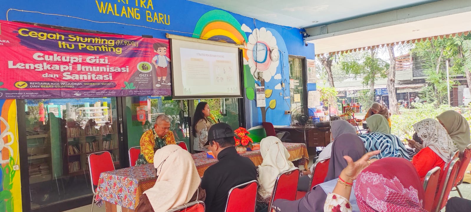 Giat Sosialisasi Stunting di Rptra Walang Baru Kelurahan Tugu Utara Kecamatan Koja 1