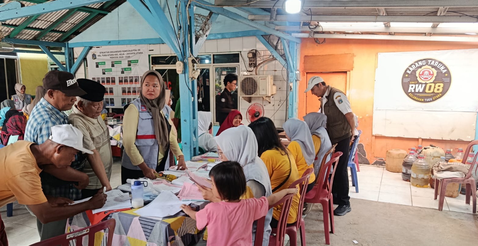 Monitoring Posyandu Lansia Digelar di RW 008 Kelurahan Tugu Utara 3