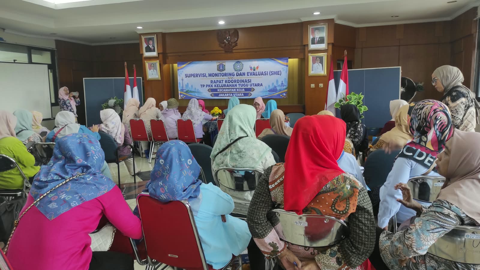 RAPAT KOORDINASI SUPERVISI MONITORING DAN EVALUASI TP PKK KELURAHAN TUGU UTARA 6