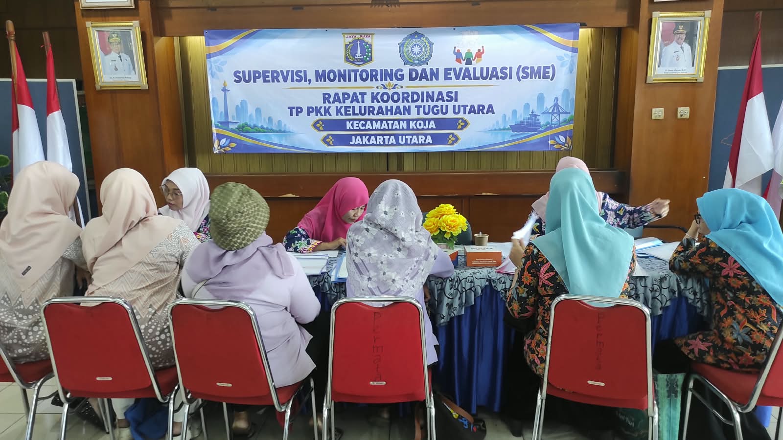RAPAT KOORDINASI SUPERVISI MONITORING DAN EVALUASI TP PKK KELURAHAN TUGU UTARA 2