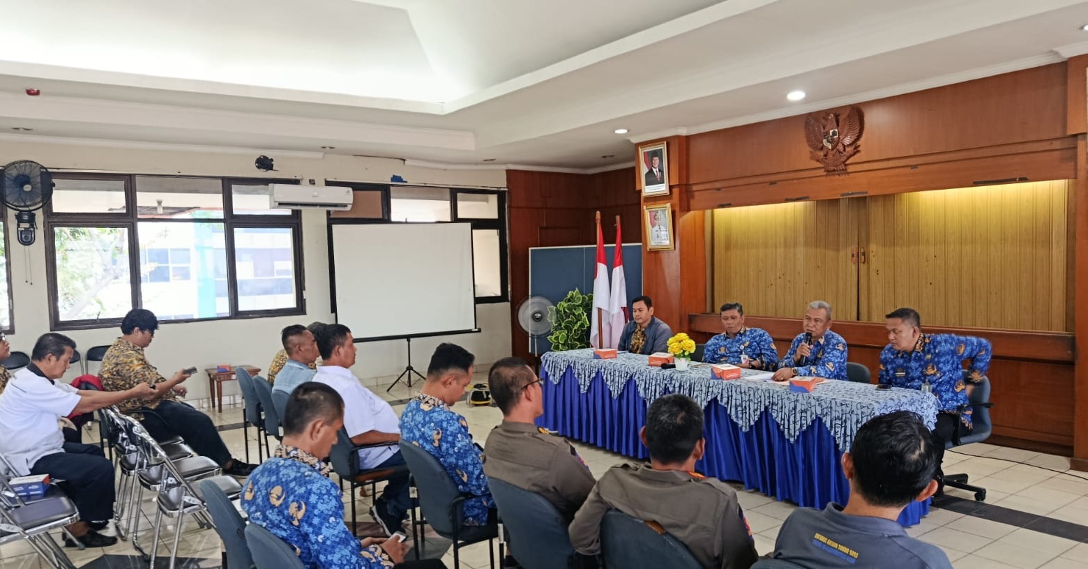 rapat Koordinasi penataan K5 di sekitar pasar koja baru kelurahan tugu utara 4