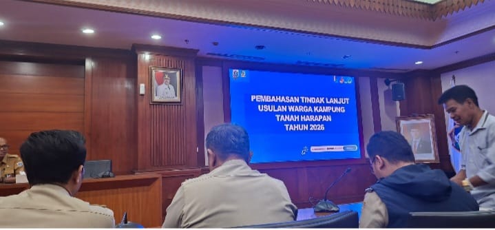 Rapat Koordinasi Monitoring dan Evaluasi (MONEV) Tindak Lanjut Penataan Kampung Tanah Harapan 1
