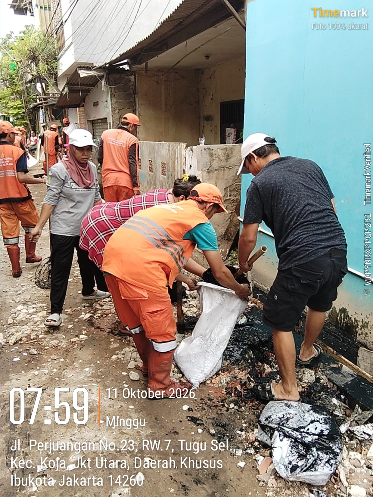 Warga RT 21 RW 07 Bersama PPSU Tugu Selatan Gelar Kerja Bakti Lingkungan 2