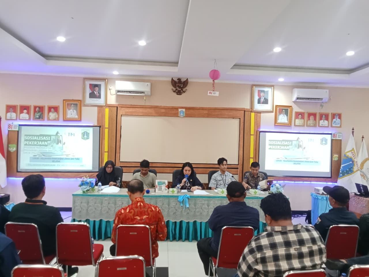 Sosialisasi Pekerjaan PSU di Wilayah Rawa Badak Utara dan Tugu Selatan 1