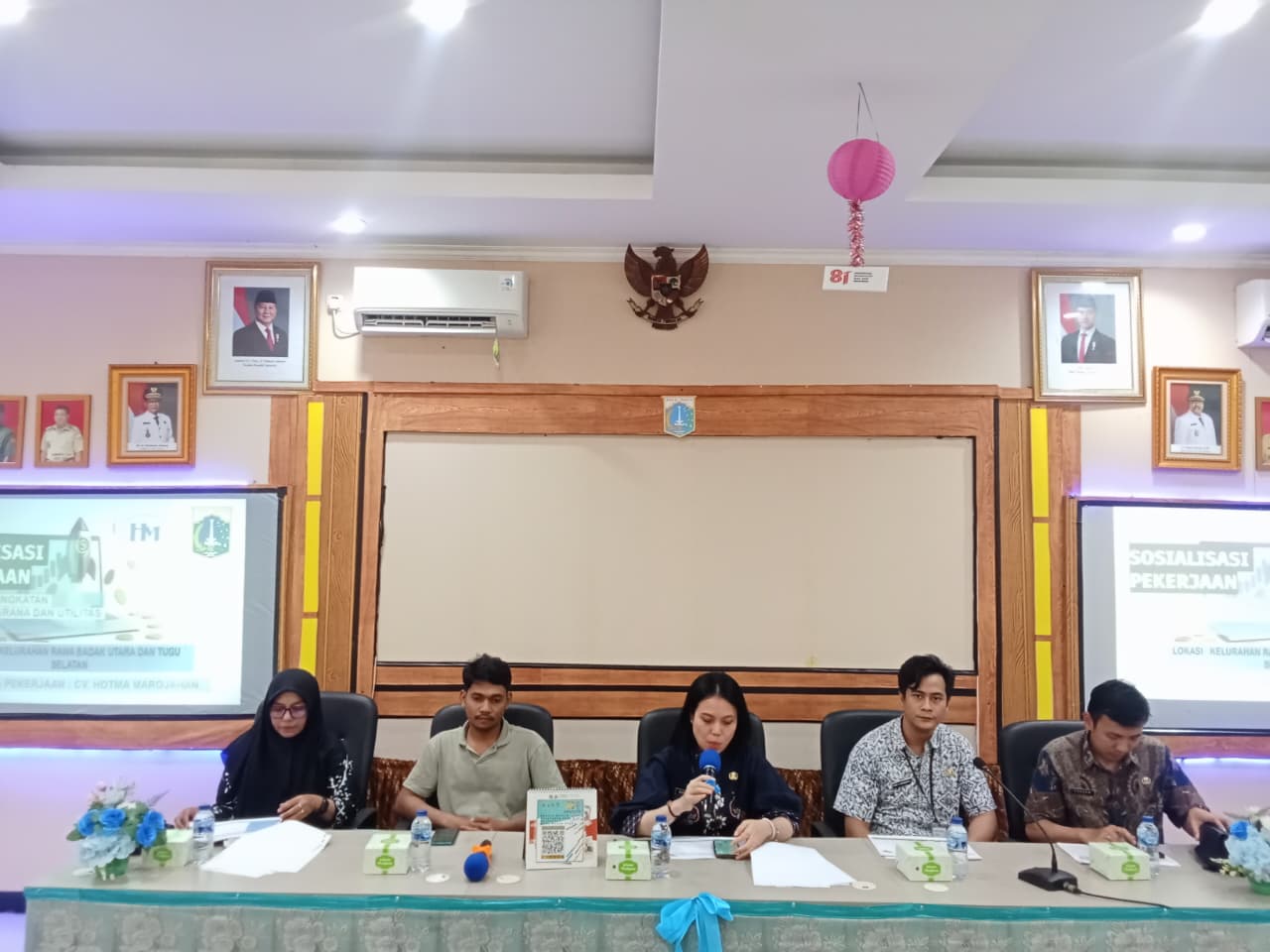 Sosialisasi Pekerjaan PSU di Wilayah Rawa Badak Utara dan Tugu Selatan 3
