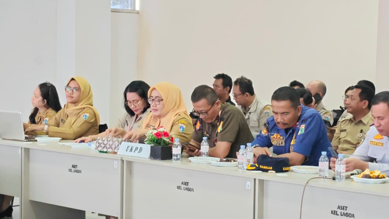 Lurah Rawa Badak Selatan Hadiri Rapat Mingguan Tingkat Kecamatan Koja di Kelurahan Lagoa 1