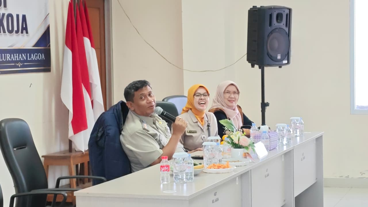 Lurah Rawa Badak Selatan Hadiri Rapat Mingguan Tingkat Kecamatan Koja di Kelurahan Lagoa 3