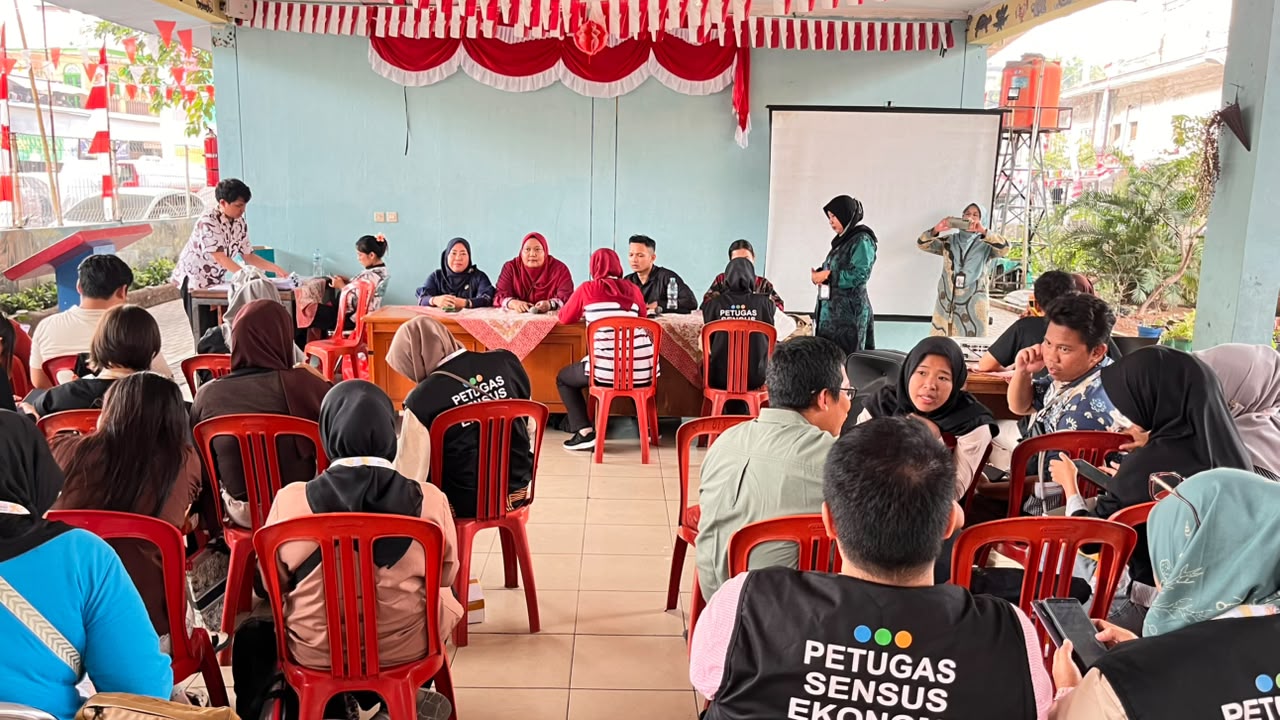 Pertemuan Petugas Sensus Ekonomi Tahun 2026 ke-3 di RPTRA Patimura Kelurahan Pademangan Timur 1