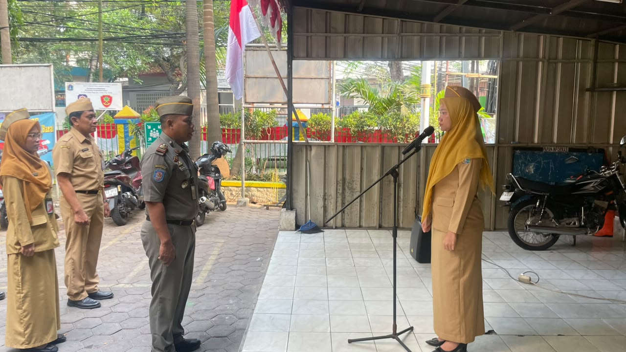 Kegiatan Apel Pagi ASN Kelurahan Pademangan Barat. 4