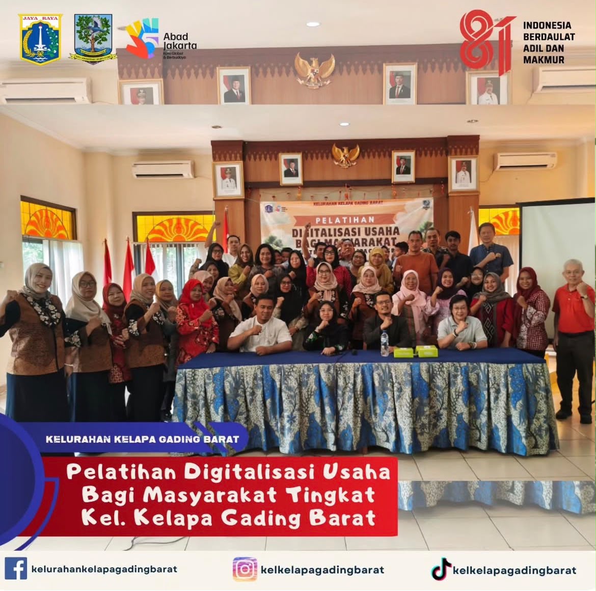 Pelatihan Digitalisasi Usaha bagi Masyarakat di Kelurahan Kelapa Gading Barat 2