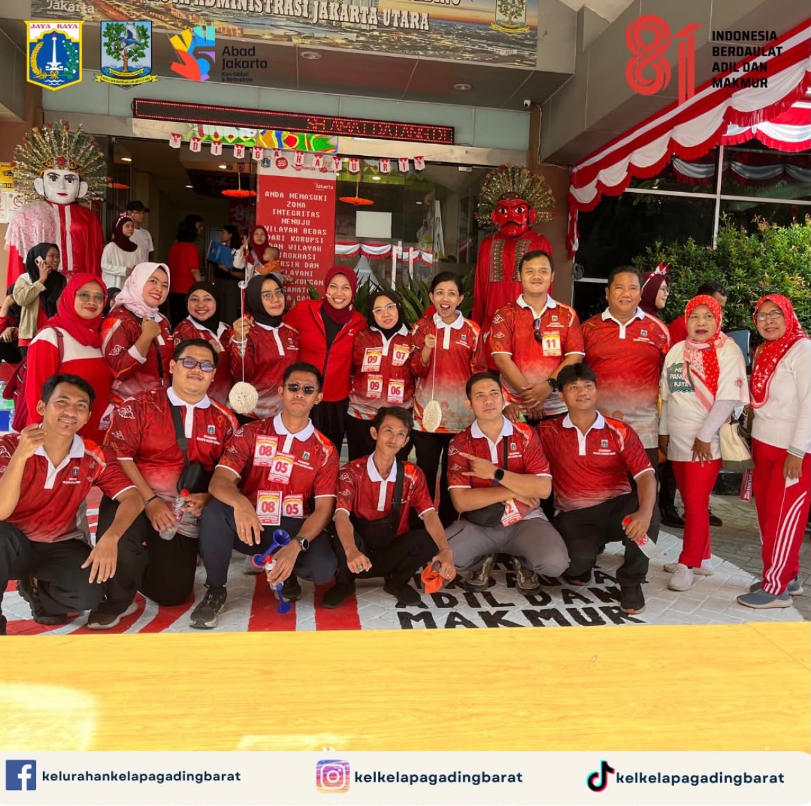 Kelurahan Kelapa Gading Barat Ikuti Lomba Semarak HUT RI ke-81 Tingkat Kecamatan Kelapa Gading 2