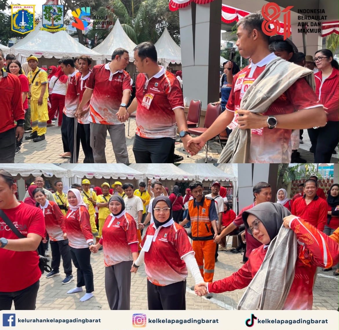 Kelurahan Kelapa Gading Barat Ikuti Lomba Semarak HUT RI ke-81 Tingkat Kecamatan Kelapa Gading 1