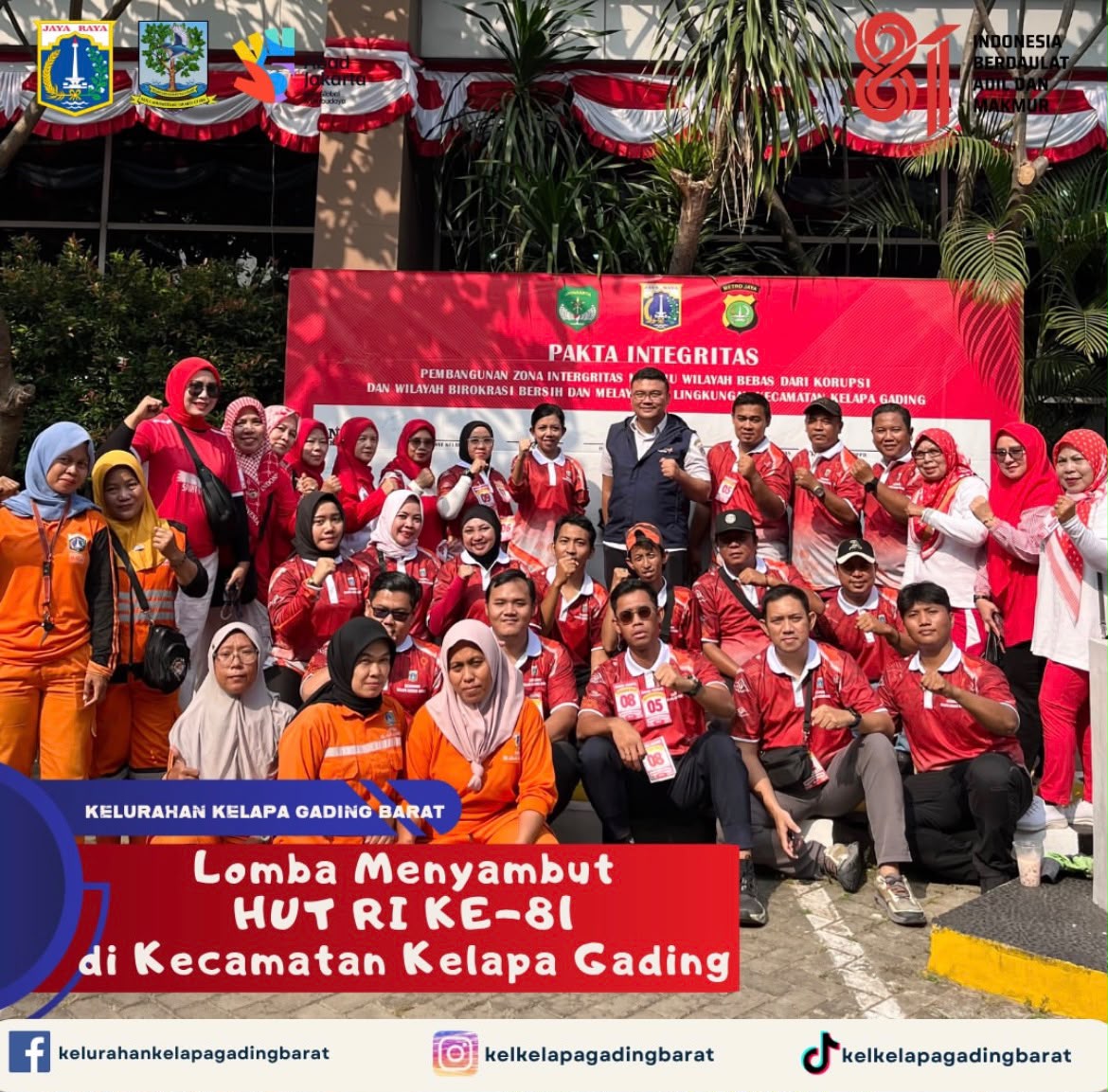 Kelurahan Kelapa Gading Barat Ikuti Lomba Semarak HUT RI ke-81 Tingkat Kecamatan Kelapa Gading 3