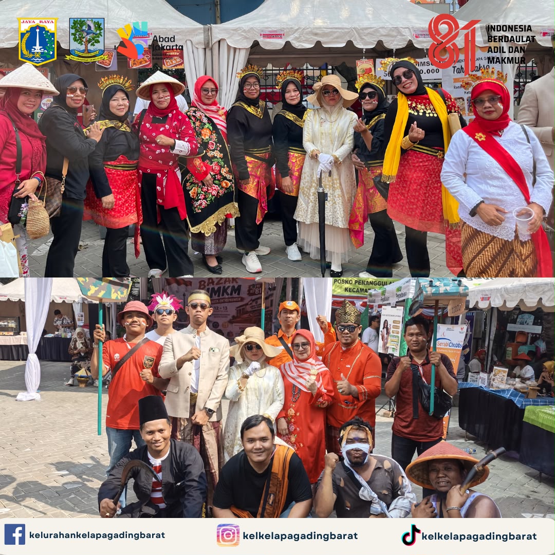Semarak Pawai Kemerdekaan Kecamatan Kelapa Gading, Kelurahan Kelapa Gading Barat Tampilkan Semangat Perjuangan 1
