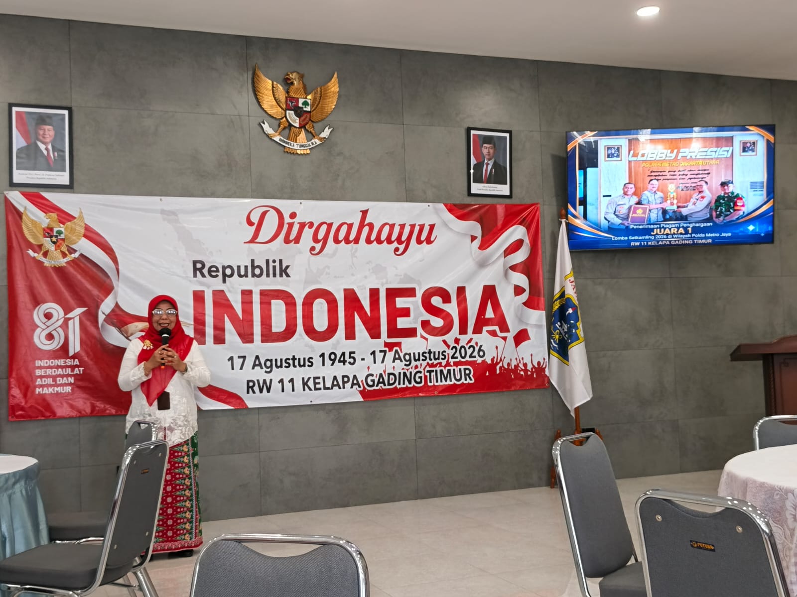 Perayaan HUT RI ke-81 dan Tasyakuran Juara 1 Lomba Satkampling Tingkat Provinsi DKI Jakarta di RW 011 6