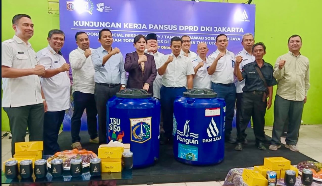 Kunjungan Kerja Panitia Khusus CSR, Wacam Koja Dampingi Peninjauan Program Air Gratis di Tugu Utara 5