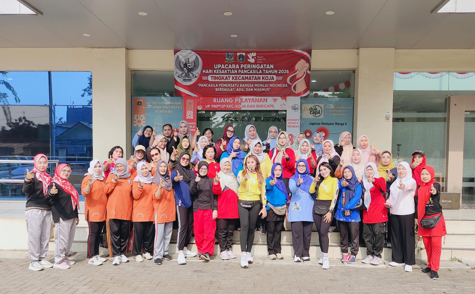 Kegiatan Senam Bersama ASN Se-Kecamatan Koja, Upaya Menjaga Kebugaran dan Kebersamaan Aparatur 1