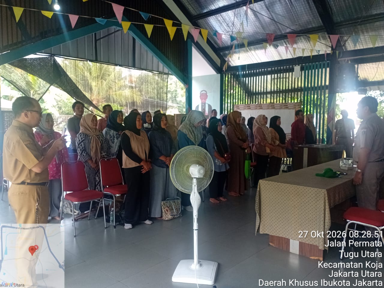 Kasi Ekbang Kecamatan Koja Hadiri Pelatihan Diversifikasi Olahan Pangan Ternak oleh Sudin KPKP Jakarta Utara di RPTRA Permata 2