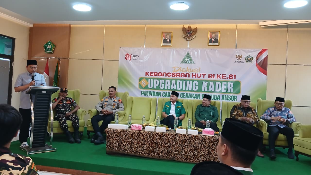 Perkuat Ideologi dan Kualitas Pemuda, Kabag Kesra Mewakili Walikota Jakarta Utara Buka Diskusi Kebangsaan & Upgrading Kader GP Ansor 2